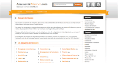 Desktop Screenshot of annuairedemaurice.com